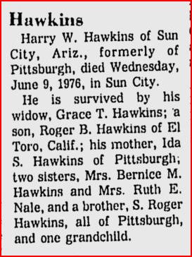 Harry w. Hawkins